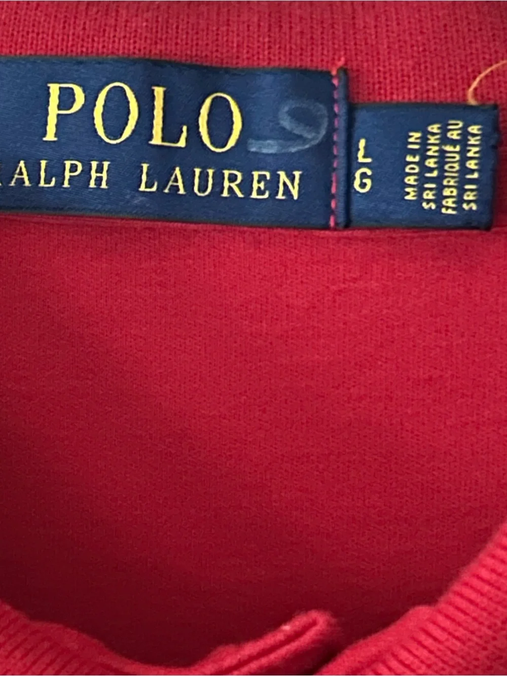 Polo Ralph Lauren Knit Short Sleeve Collared Button Logo Shirt Size Large